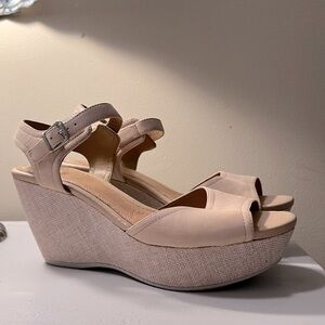 CLARKS size 12 Platform Wedge Sandals
